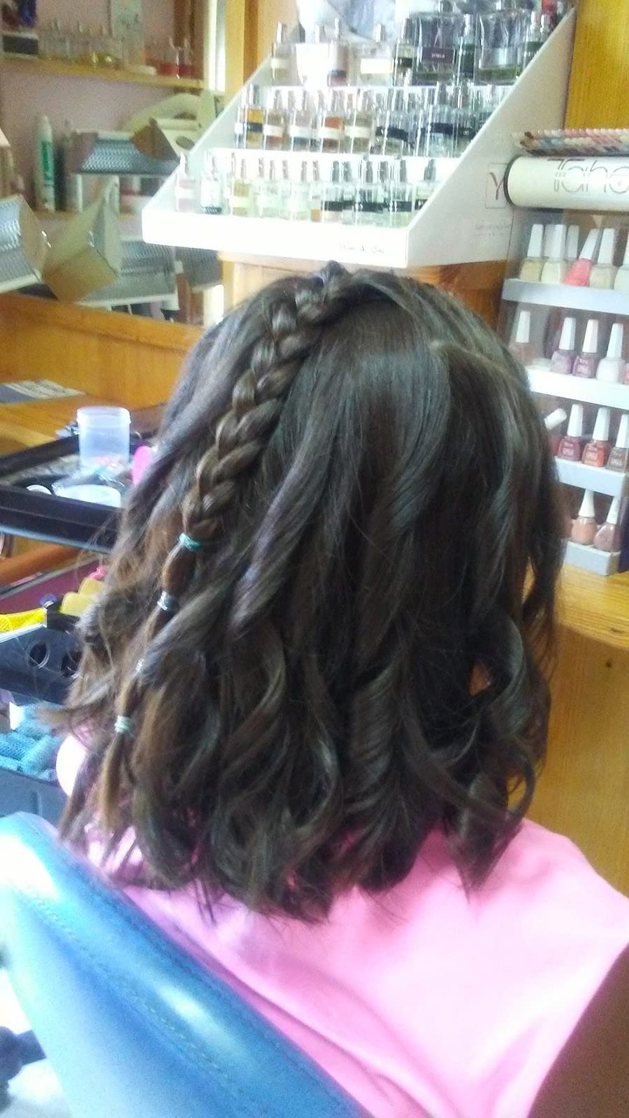 Media melena con trenza lateral